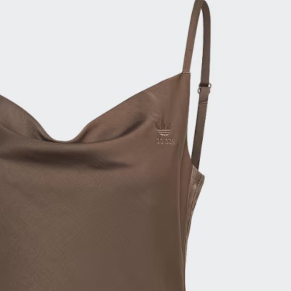 ADIDAS SLIP-ON DRESS Size M Trace Brown - Picture 3 of 3